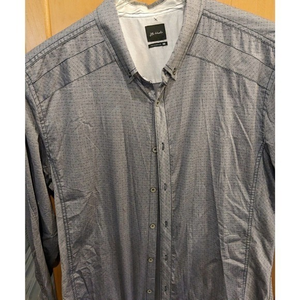 JB Holt Mens Long Sleeve Shirt Gray Size XL Button Down extra large‎ tailored